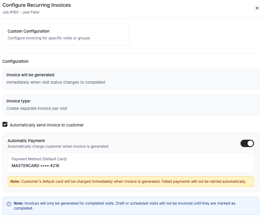 automated payment deduction