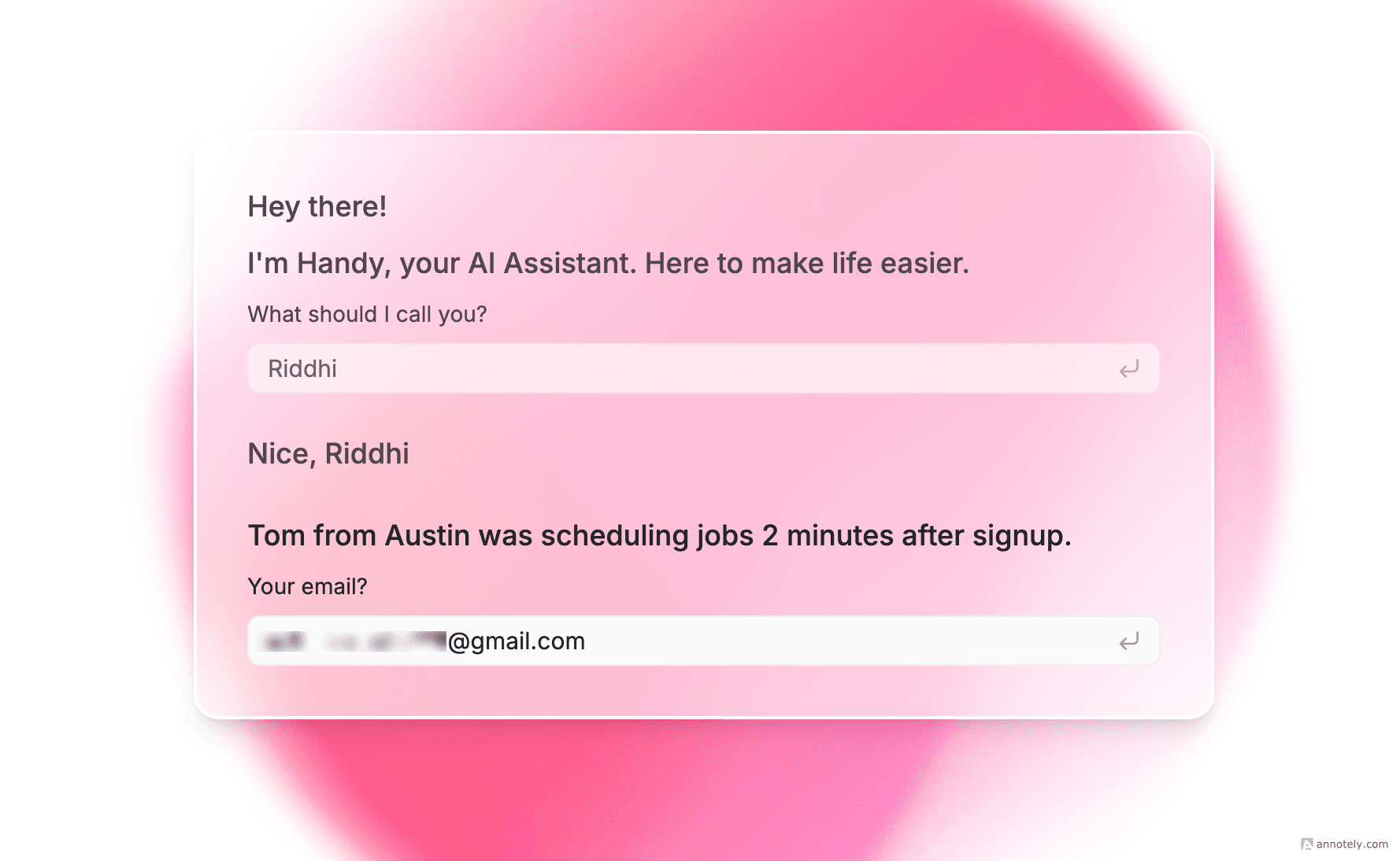 FieldCamp signup page with name, email, and password fields, Create Account button, and Sign up with Google option