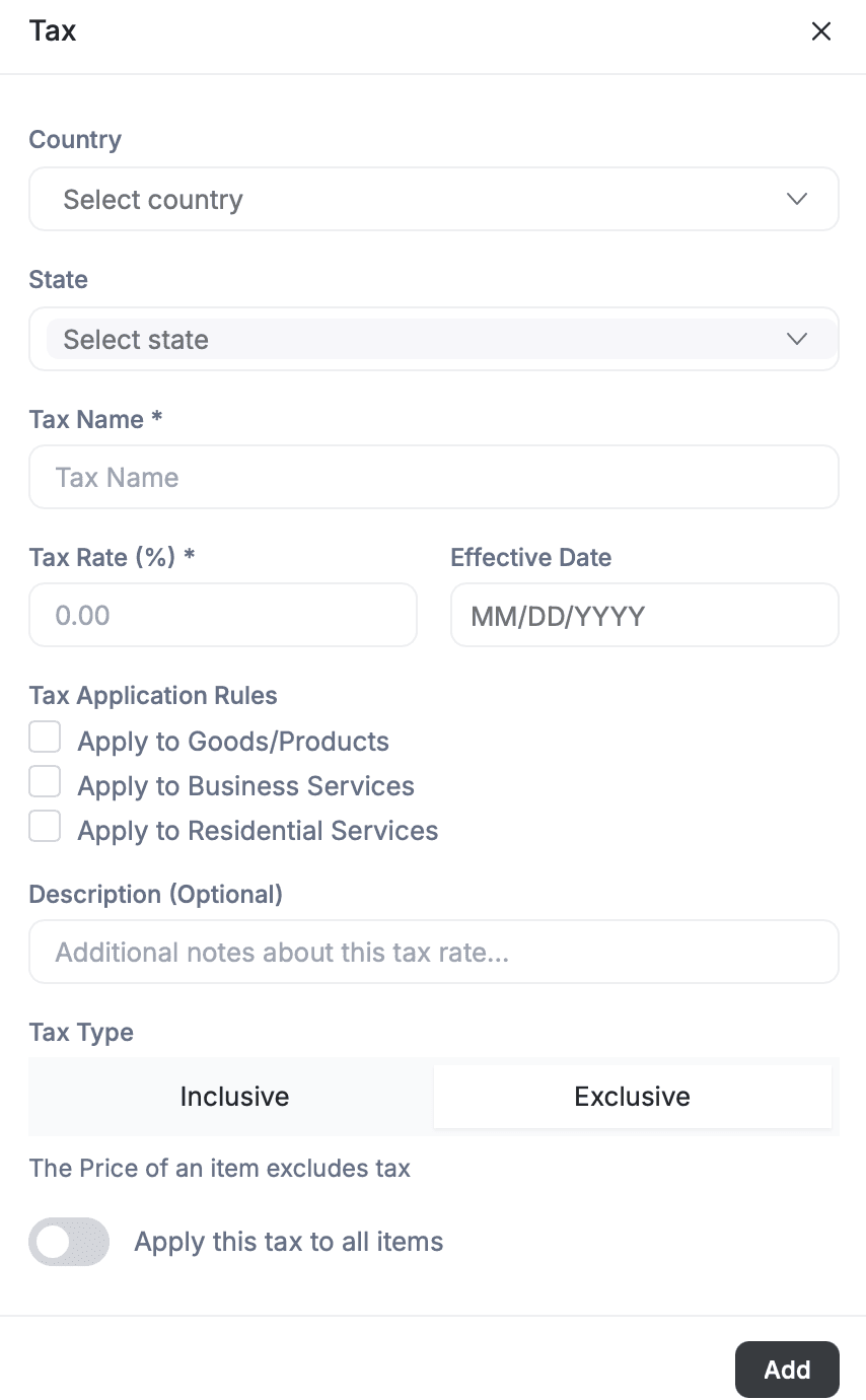 adding line items to estimate