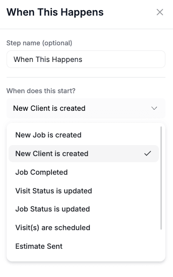 workflow automation triggers