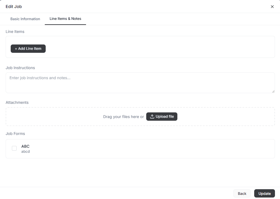 job forms
